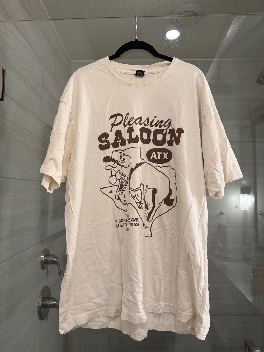 Pleasing austin saloon pop up tshirt